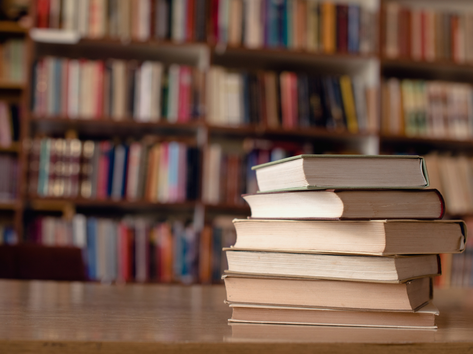 A collection of books representing literature and close reading
